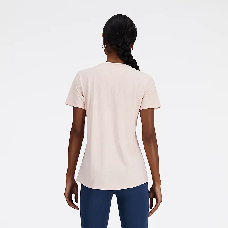 Tricou slim jacquard pentru femei - ROSE QUARTZ