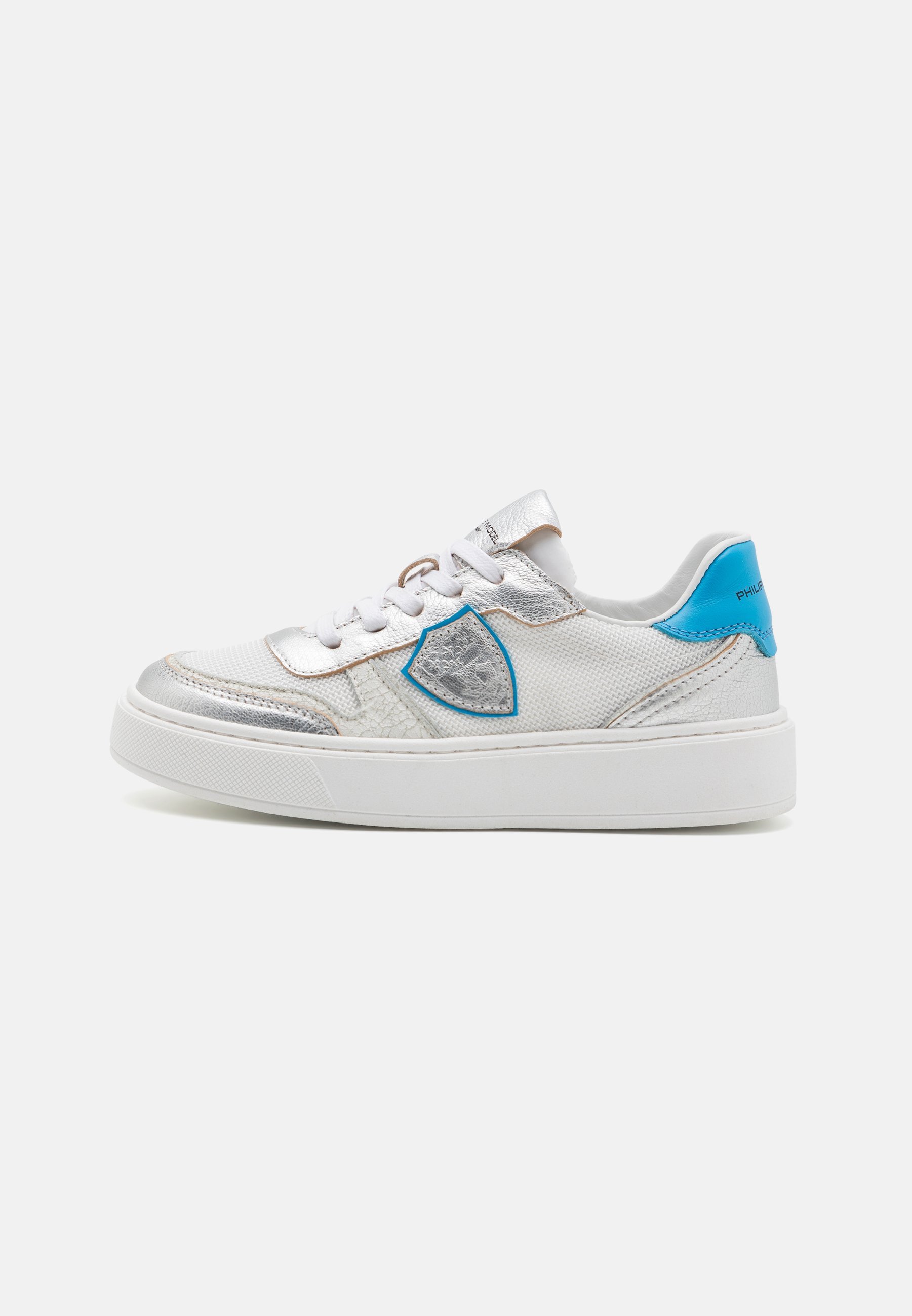 Philippe Modell UNISEX - Sneaker - weiß/silber/hellblau