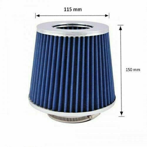 Kit de filtro de aire, admisión directa dinámica, admisión de aire deportiva, universal azul, para coches Audi, Mercedes y BMW.