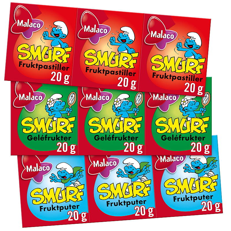 Cloetta Smurf 3-pack