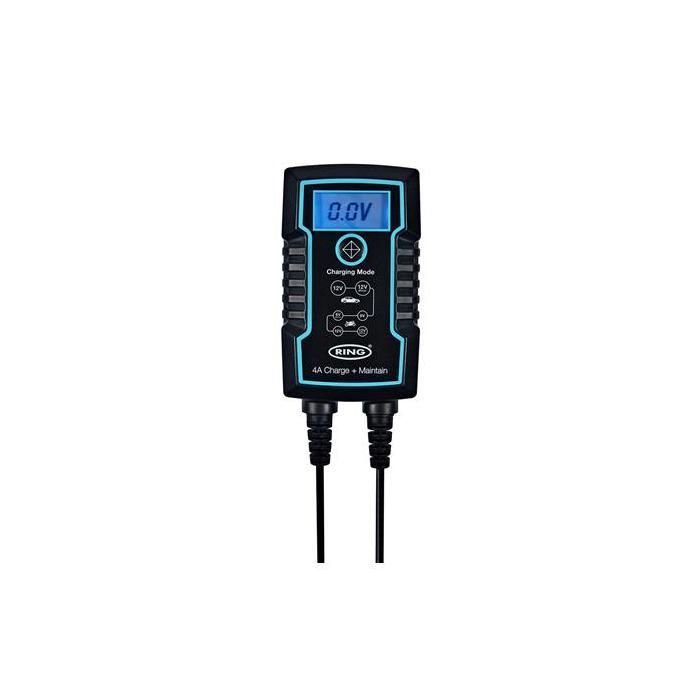 CARGADOR DE BATERÍA INTELIGENTE + MANTENIMIENTO DE CARGA DE ANILLO DE 4A 6/12V