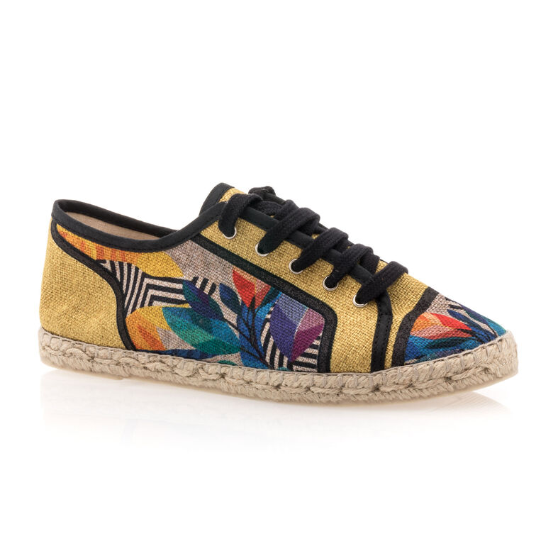 Gule espadriller/tausåler til dame