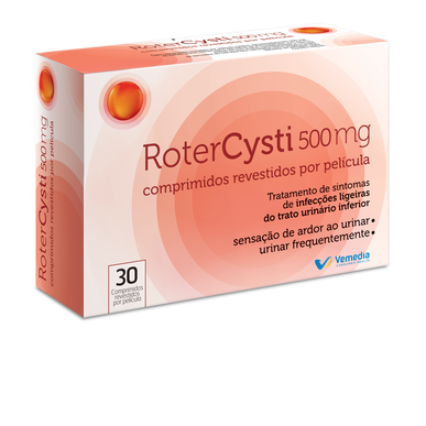 Rotercysti RoterCysti 500 mg Urinveisinfeksjoner 30 tabletter 30 tabletter