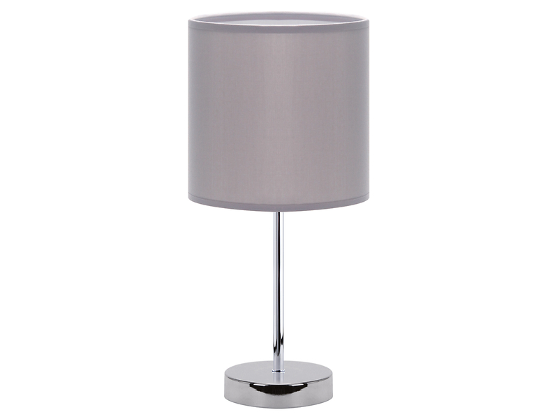 Lampa stołowa Agnes stalowa szaro-srebrna
