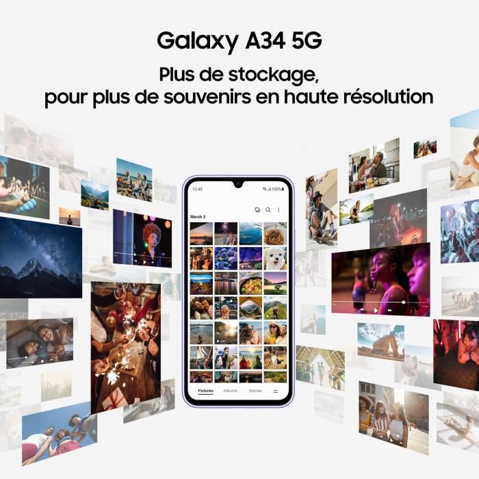 SAMSUNG Galaxy A34 5G Grafito 128 GB