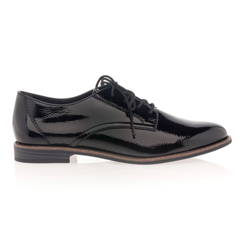 Schwarze Schnürschuhe für Damen / Derby-Schuhe