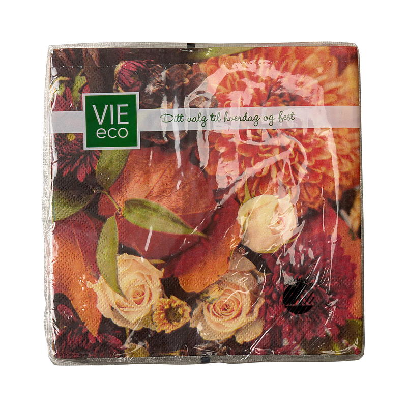 Vie Eco Servietten, 20er-Pack, 33 x 33 cm, Herbst