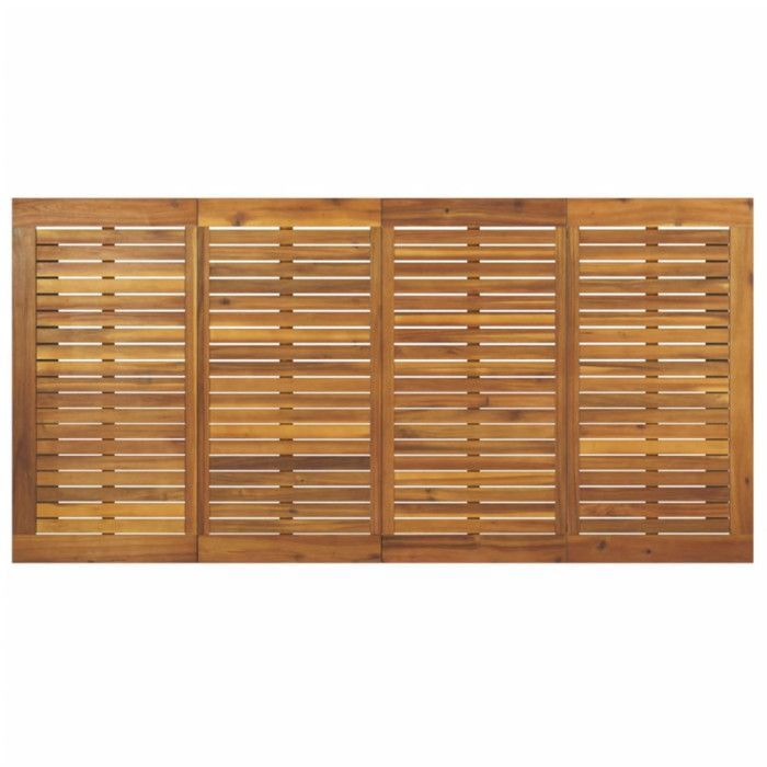 vidaXL Table de jardin et pieds en forme de U 200x90x75 cm bois acacia 319514