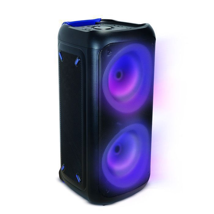 MOOOV 477371 Draagbare Bluetooth-luidspreker met lichteffecten 200W - Draadloos met batterij, 9 uur speeltijd