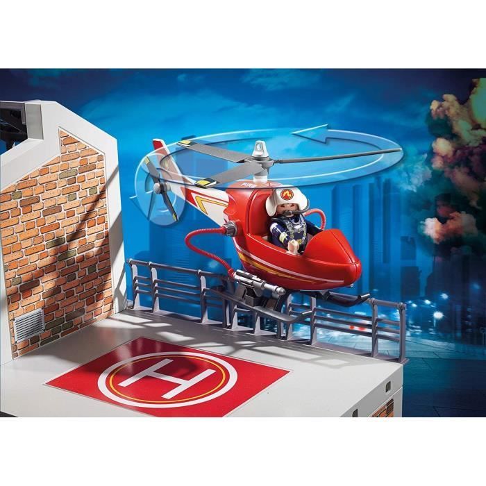 PLAYMOBIL 9462 Brandweerkazerne met helikopter, Stadsactie, Unisex, Voor kinderen vanaf 4 jaar