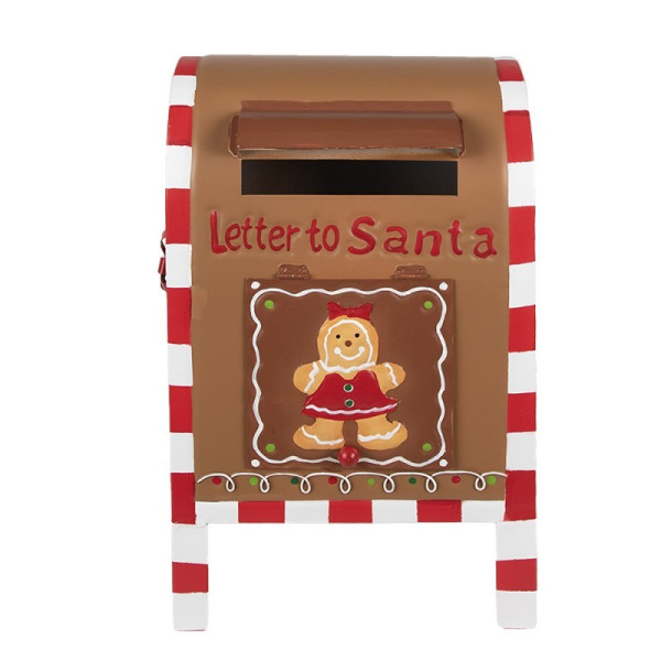 Skrzynka na listy świąteczna Gingerbread 22x18x34 cm