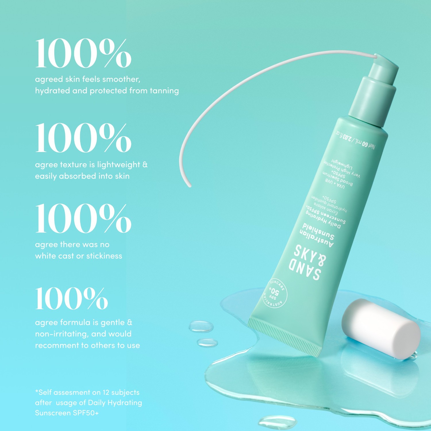 Sand & Sky Sonnenschutz Australian Sunshield Tägliche Feuchtigkeitsspendende Sonnencreme LSF 50+ - 60 ml