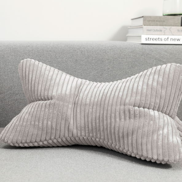 Leseknochen Shara, 42 x 22 x 22 cm, grau