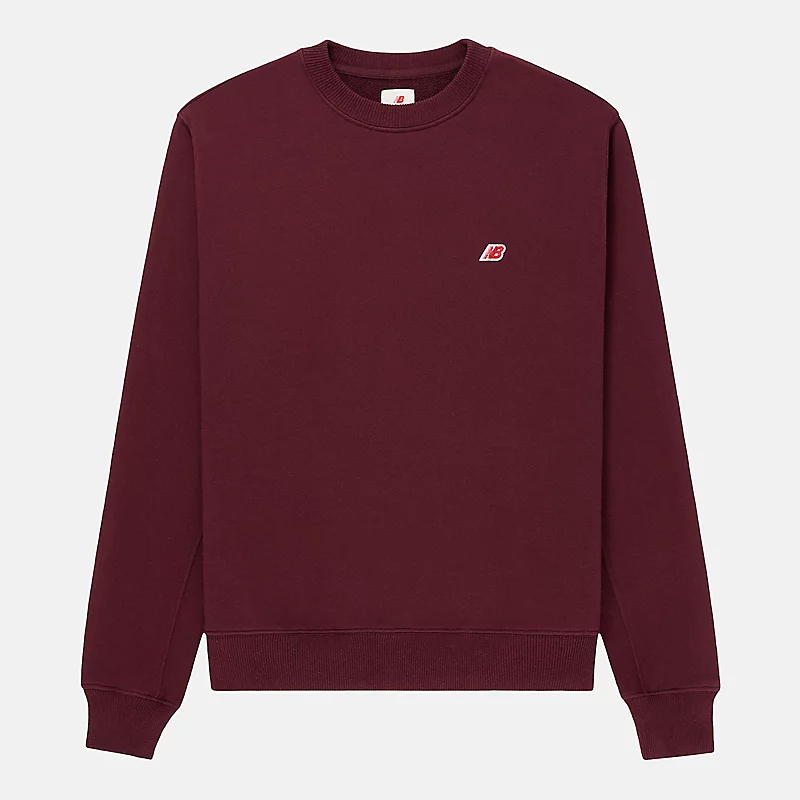 Męska bluza z okrągłym dekoltem MADE in USA Core – NB BURGUND