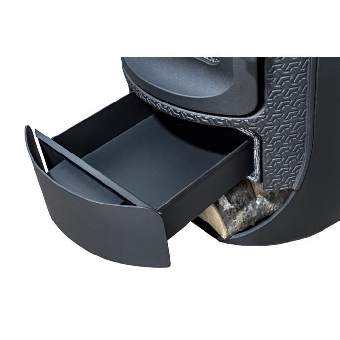 Estufa de leña de hierro fundido ROYCE de 9,2 kW – 78 % de eficiencia – Calienta 205 m³ – Salida de humos de 150 mm – Diseño compacto y robusto – Clase A