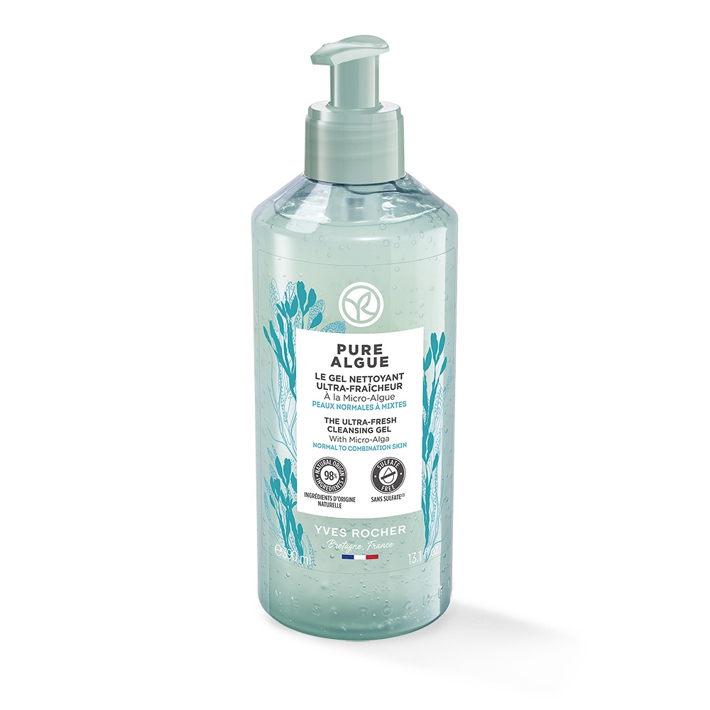 Gel de Limpeza Ultra-Refrescante de Algas Puras - 390ml