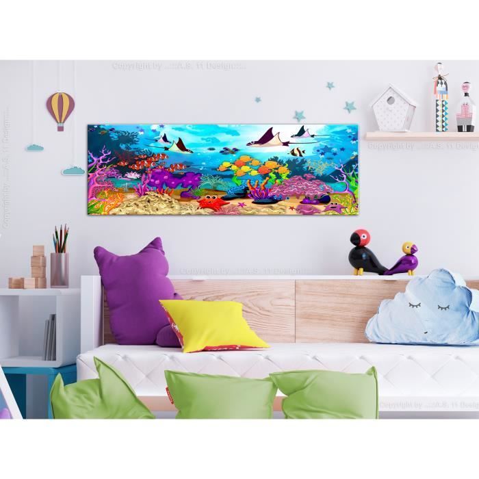 Children's Underwater Fun Picture (1 Piece) Narrow 150x50 cm - Decorative Picture