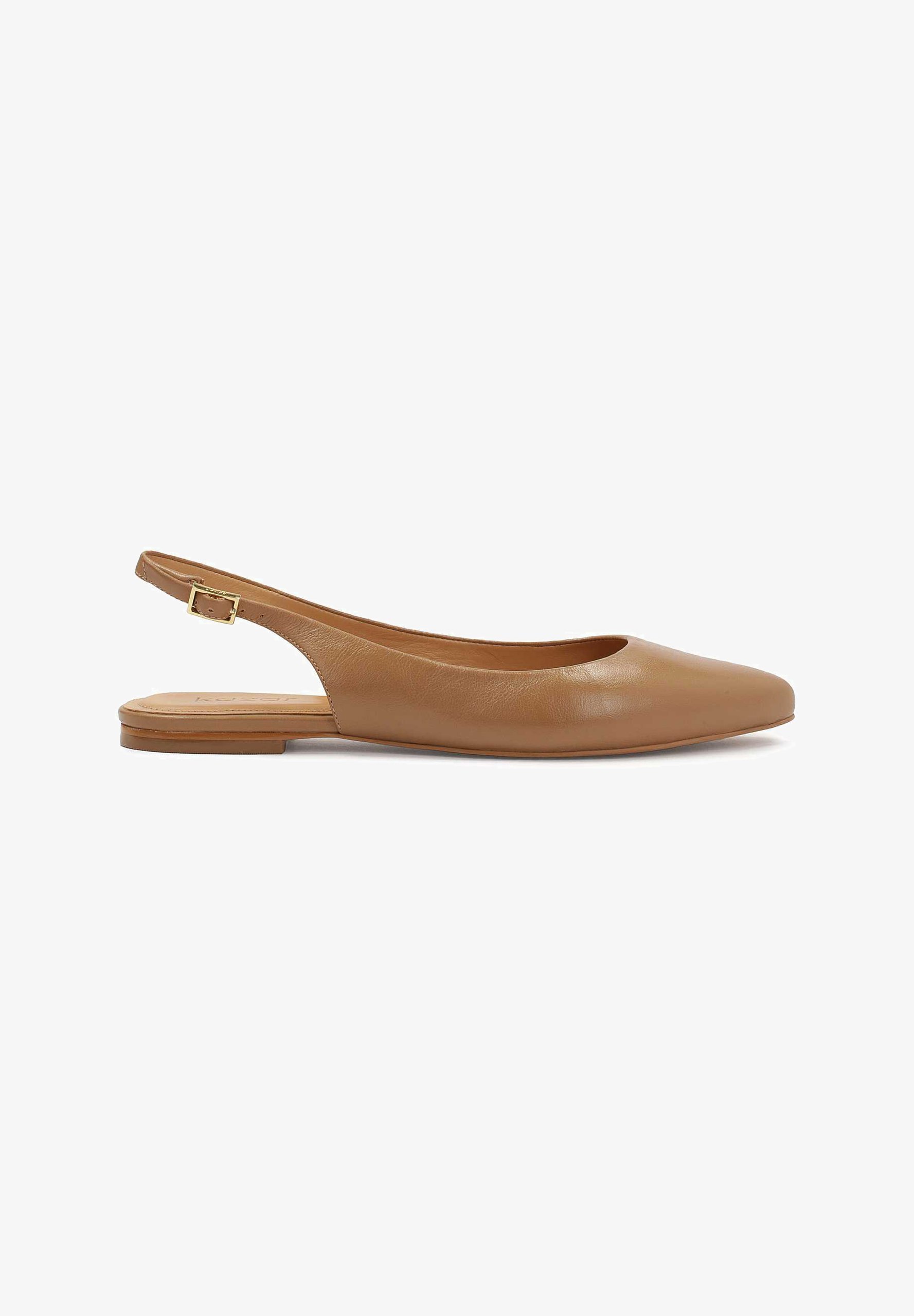 Kazar BLAIRE - Ballerina's met slingback - lichtbruin