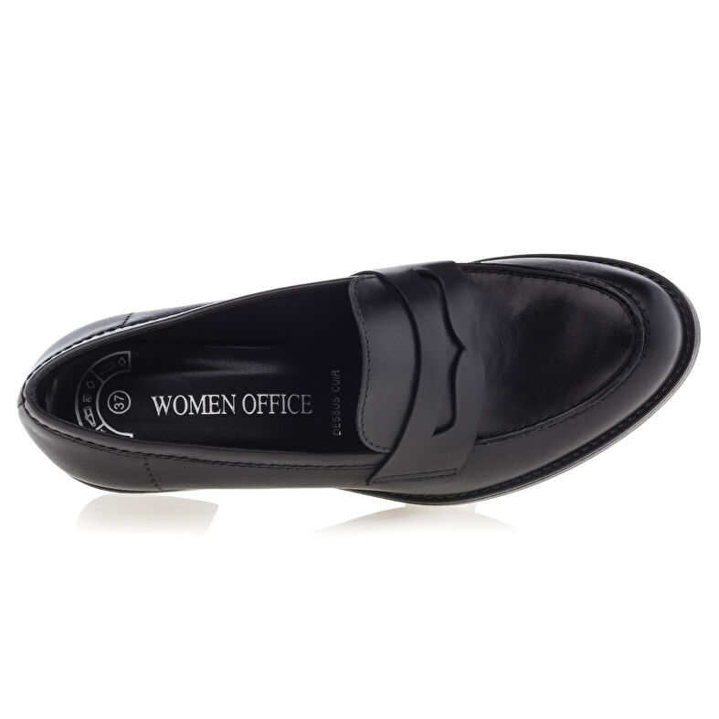 Svarte loafers/båtsko til dame