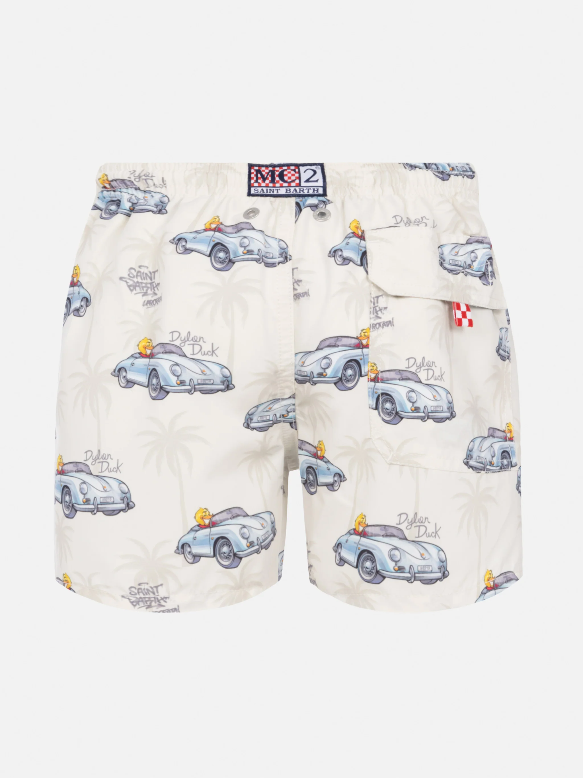 Costume mare Jean media lunghezza con stampa Cryptopuppets car | CRYPT