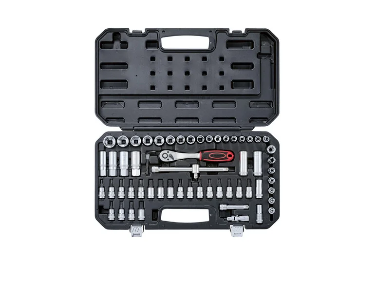 Soquetes e bits PARKSIDE® Zestaw PSSS 65 A1, 65 elementos