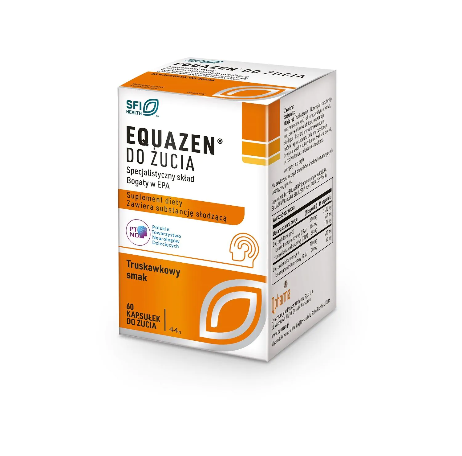 Equazen Kapsułki do żucia, Smak truskawkowy