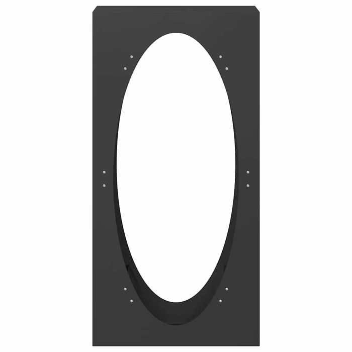 vidaXL Portant de bois chauffage noir 50x23x100 cm, support à bûches de cheminée, support à bûches, support à bûches, 864181