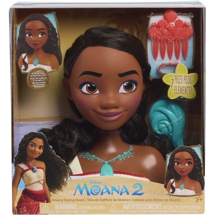 Tête à coiffer - DISNEY Princess - Vaiana - 6 accessoires - Dès 3 ans