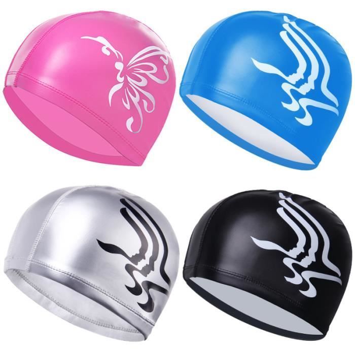 Unisex Adult Black Anti-Fog Fashion Swimming Goggles Set with Cap and Storage Bag