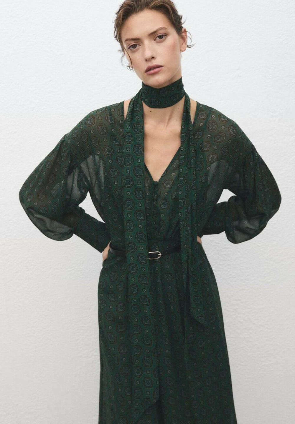 Mango maxi-jurk - groen