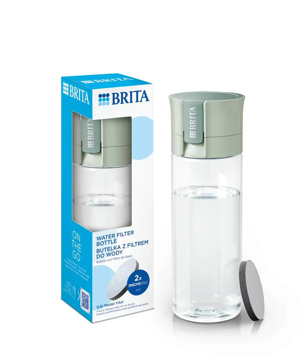 Brita Vita Pastelowa Zieleń - Butelka z filtrem 1 szt.