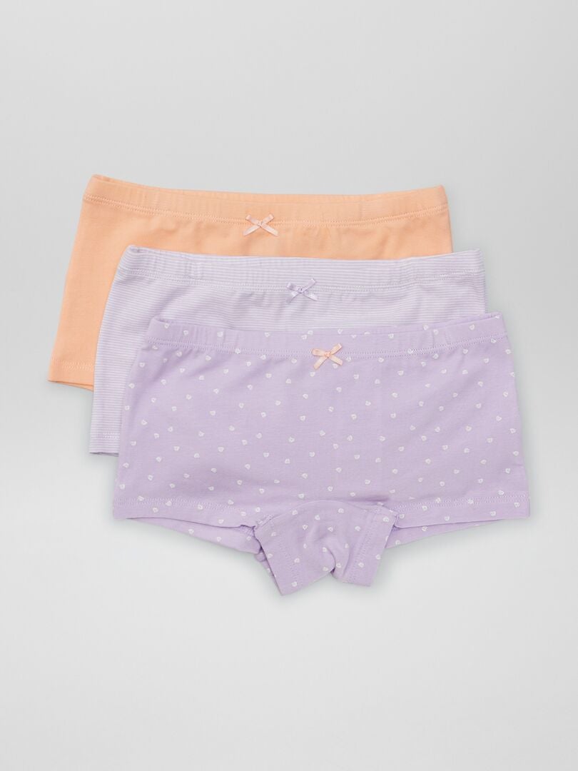 Set van 3 culottes - PAARS
