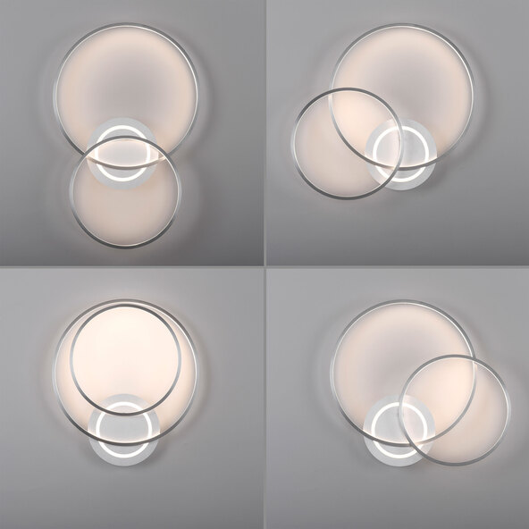 Lampă de tavan LED ASMINA, aluminiu
