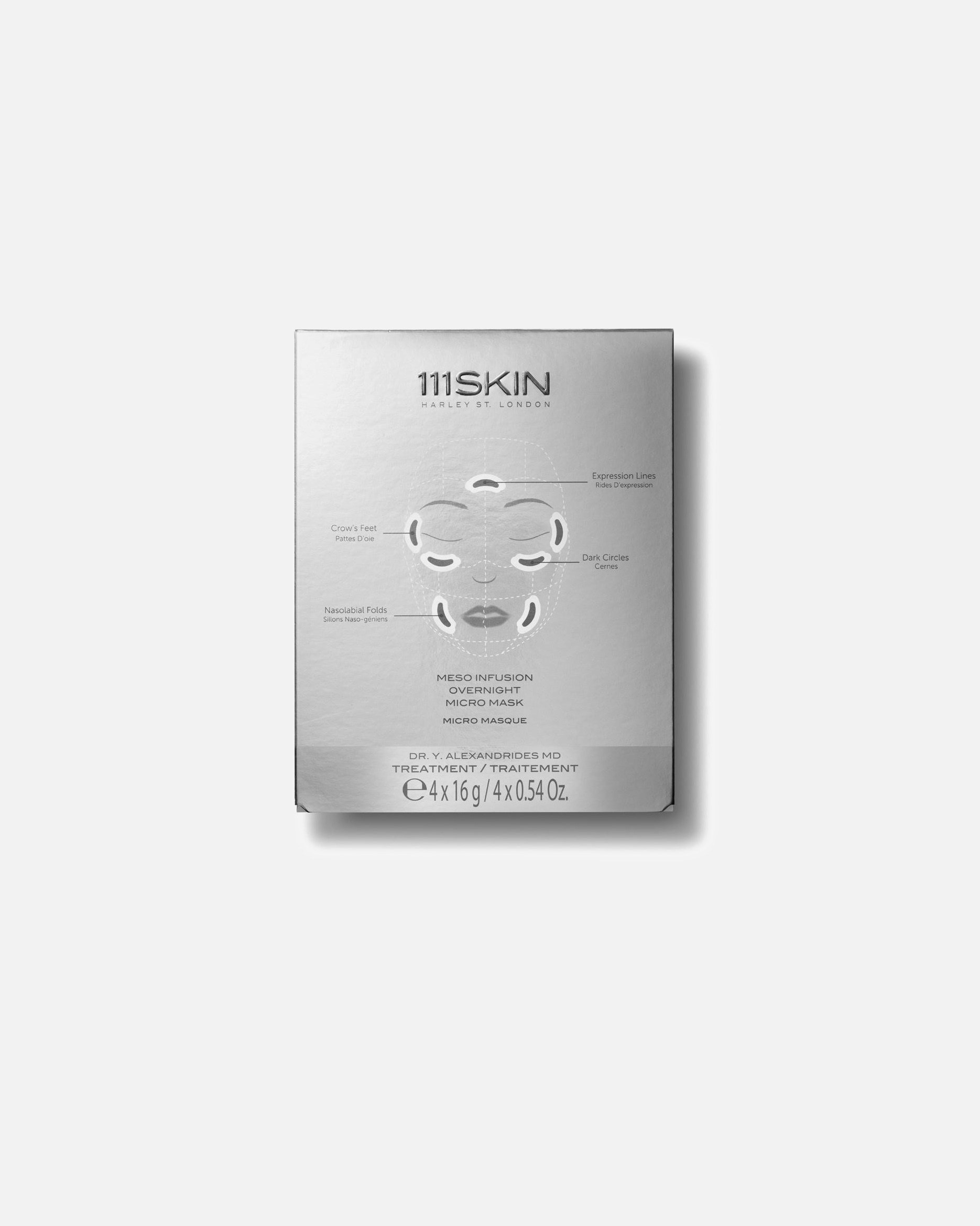 111Skin Omladzujúca maska Meso Infusion Repair Light Serum Nac Y2 – 4 kusy