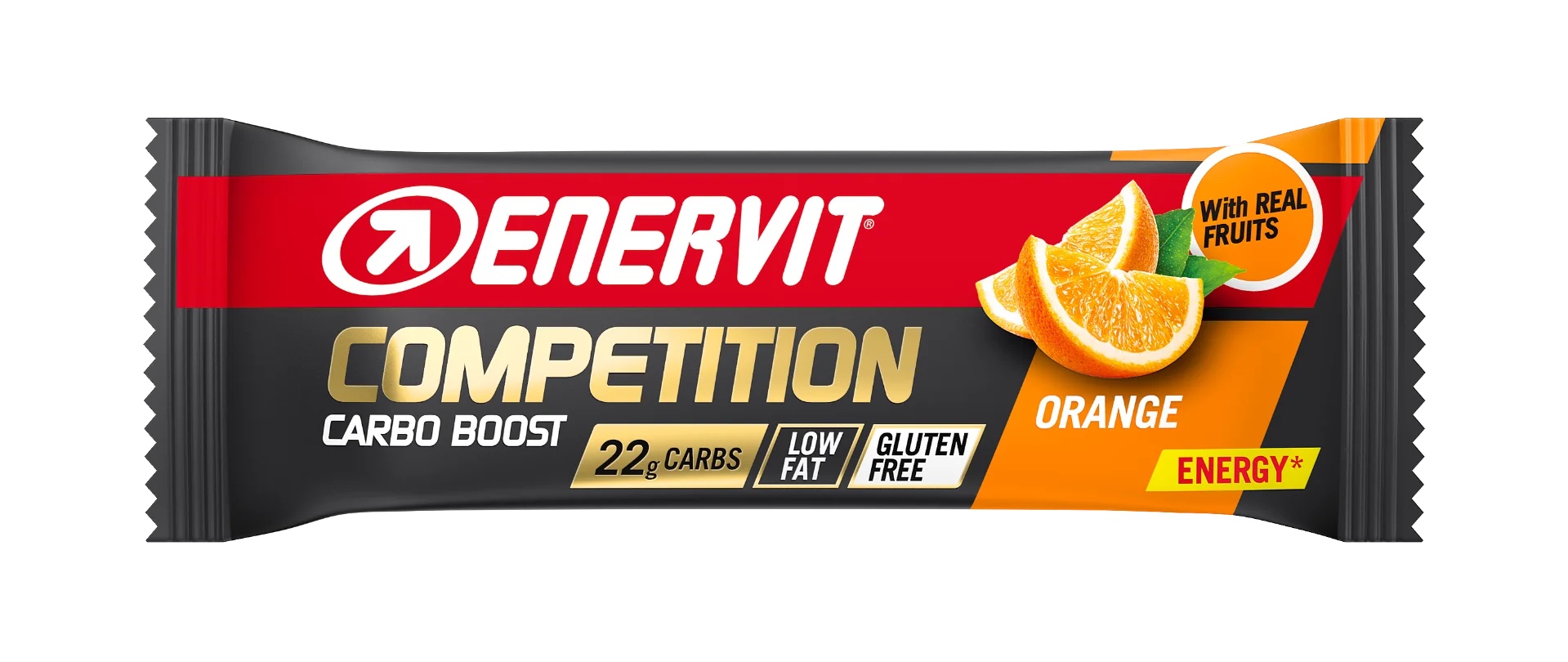 ENERVIT Barra de competición Enervit 30 g Barra energética con sabor a naranja