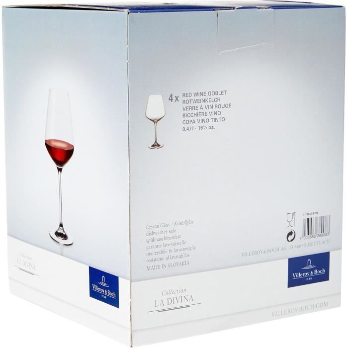 Copa de vino - VILLEROY & BOCH - La Divina - 4 piezas - Cristallinlin - 470 ml