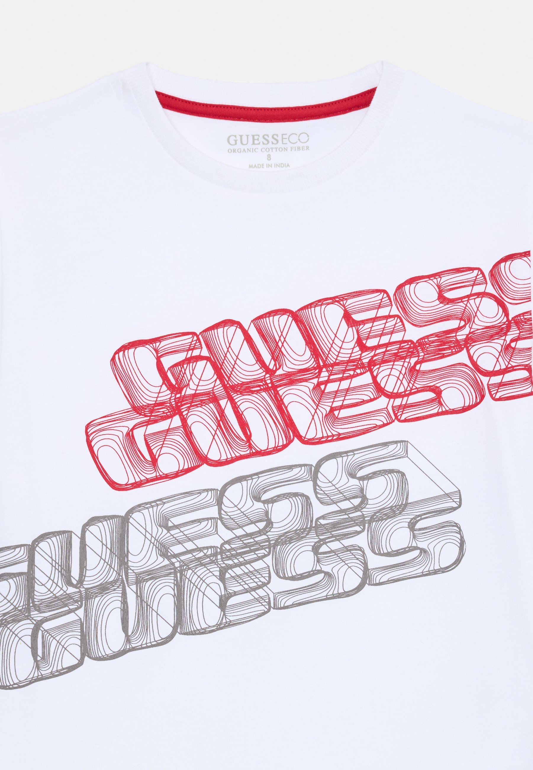 Guess JUNIOR - T-shirt met print - puur wit
