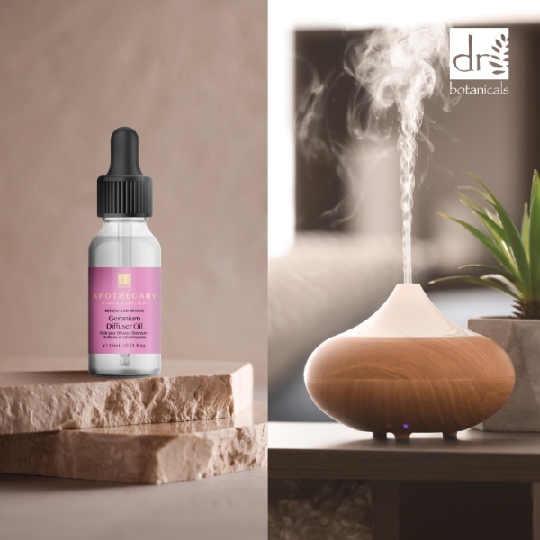 Dr. Botanicals Renew & Revive pelargonijų difuzoriaus aliejus 15 ml | Sveikata | Superdrug