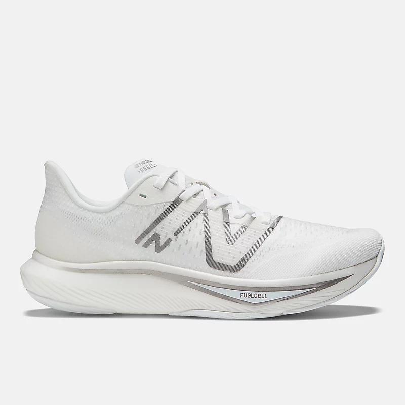 FuelCell Rebel v3 herenschoenen - wit met donkerzilver metallic en lichtzilver metallic