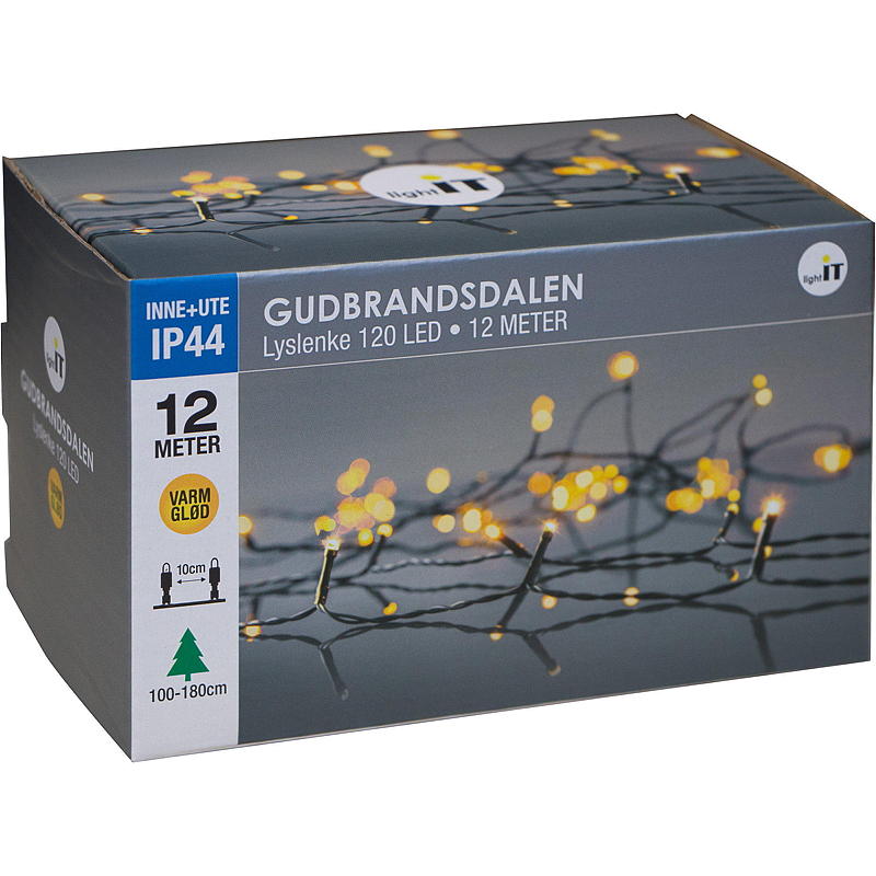 Hem Ljusslinga 100 LED Varmt sken, Gudbrandsdalen