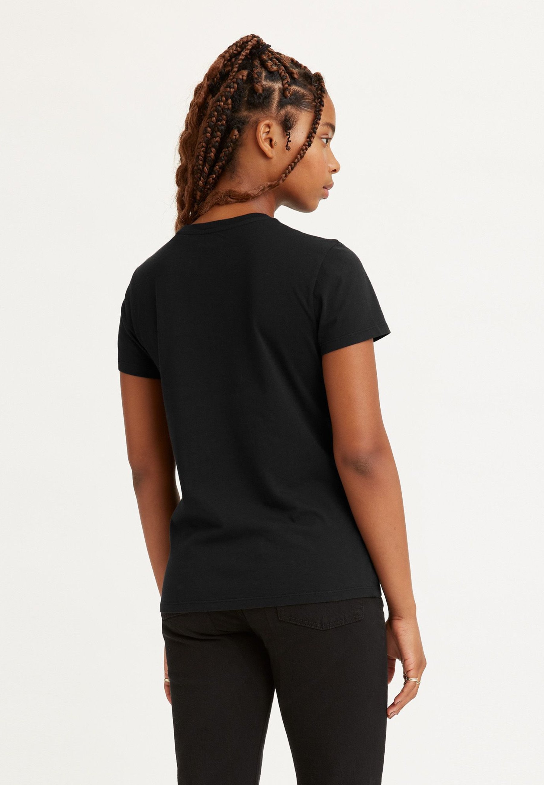 Levi's® THE PERFECT TEE - T-shirt stampata - nera