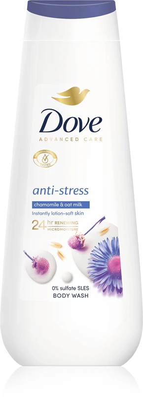 Dove Advanced Care Gel de Banho Hidratante Antiestresse