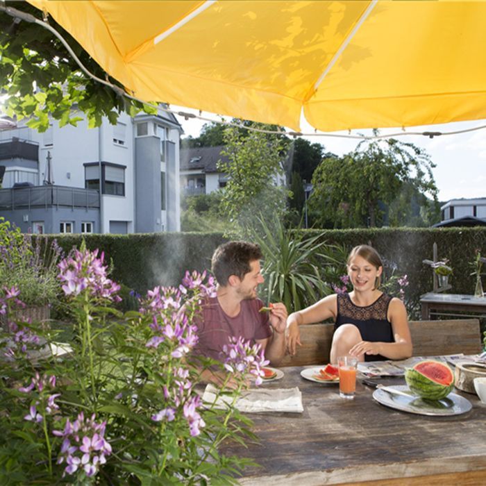 Kit de nebulización Easy Plus con temporizador - GARDENA - 13137-20 - Ideal para refrescar el ambiente en verano.