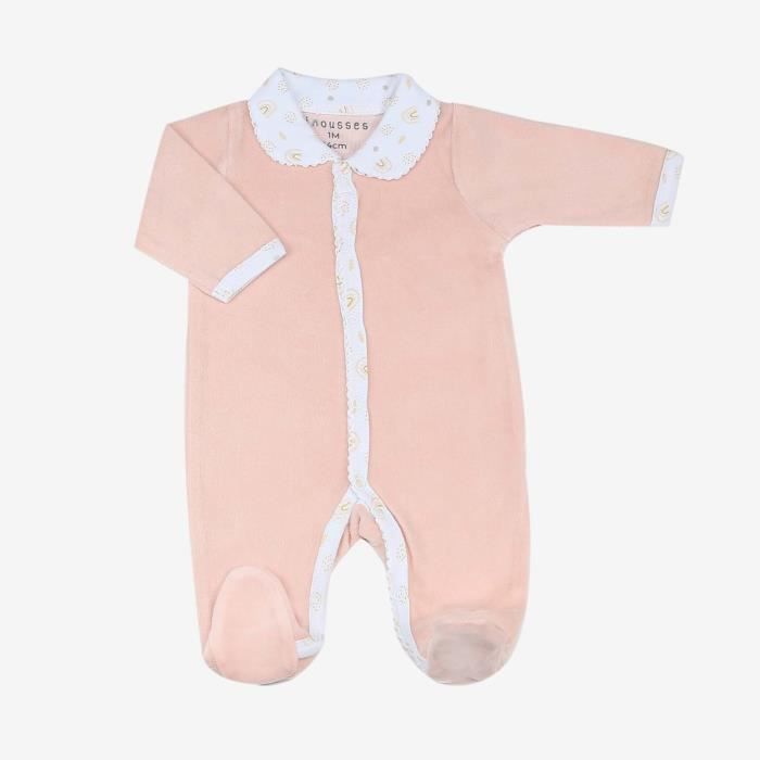 Trousseau de naissance - MARQUE - Kit naissance - Rose - Velours - Fille