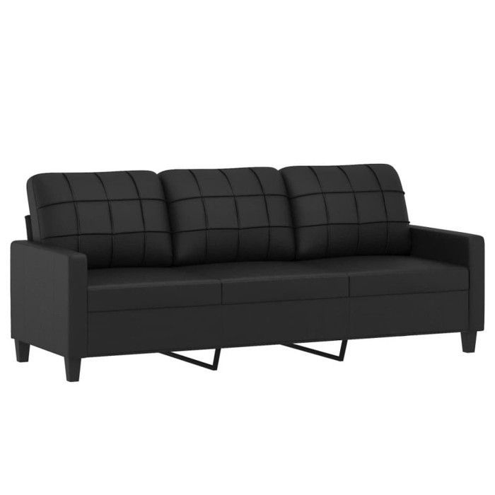 Juego de sofás de 4 piezas vidaXL con cojines, sofás con reposabrazos y respaldo, juego de muebles con reposapiés 3201343