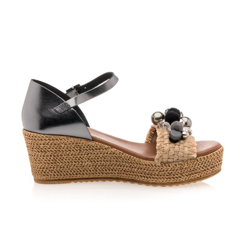 Grijze damessandalen / open teenschoenen