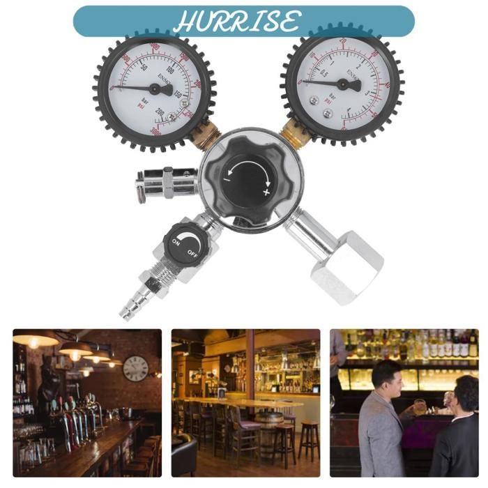 Regulador de barril de cerveza Sonew con CO2, aluminio ABS - Fácil instalación, multifuncional
