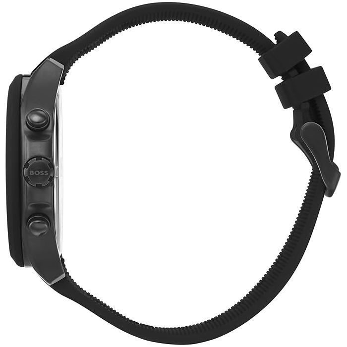 Uhr - Herren - Hugo Boss - Velocity Chrono - Schwarzes Silikonarmband - 1513720
