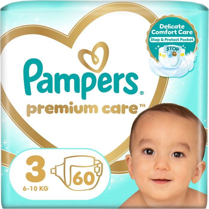 PAMPERS Premium Care vel. 3 (60 unidades)