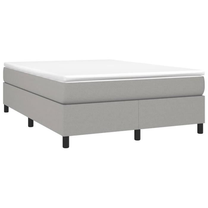 Base de colchón SALUTUYA - BD11881 - Gris claro - 140x190 cm - Tela